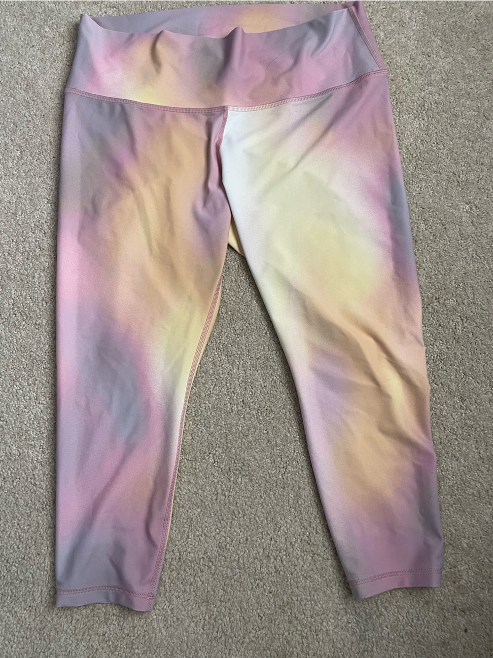 Old Navy Active Powersoft Pastel Tie-Dye Leggings
